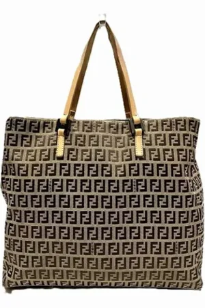 Fendi Femme, Pre-owned, Brun, Taille: ONE Size Pre-owned Toile sacs-fendi