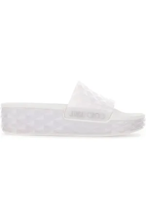 Jimmy Choo Femme, Chaussures, Blanc, Taille: 36 EU Chaussons confortables pour le quotidien