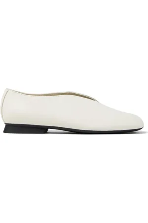 Camper Femme, Chaussures, Blanc, Taille: 36 EU Ballerines en cuir blanc Design élégant