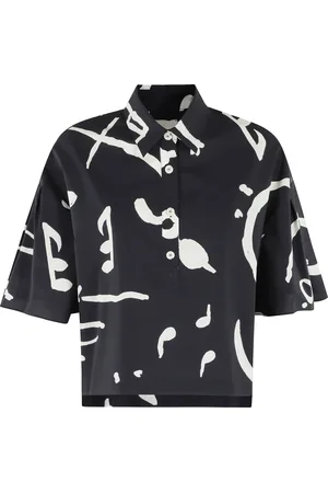 ALYSI Femme, Blouses et Chemises, Noir, Taille: 42 FR Polo d