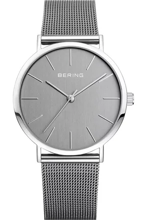 Bering Femme, Accessoires, Gris, Taille: ONE Size Ensemble pour femmes avec montre analogique à quartz et boucles d