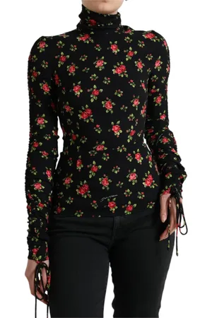 Dolce & Gabbana Femme, Tops, Multicolore, Taille: 36 FR Long Sleeve Hauts