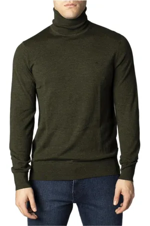 Calvin Klein Homme, Pulls, Vert, Taille: M Col roulés