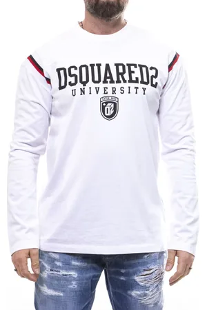 Dsquared2 Homme, Tops, Blanc, Taille: L T-shirt Homme Blanc