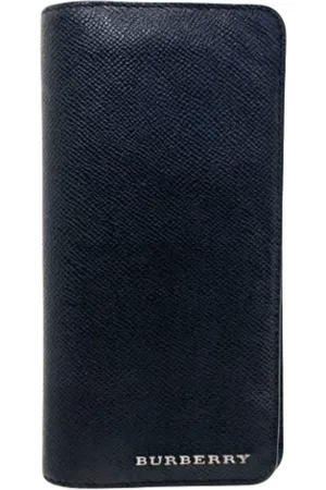 Burberry Homme, Pre-owned, Noir, Taille: ONE Size Pre-owned Cuir petite-maroquinerie