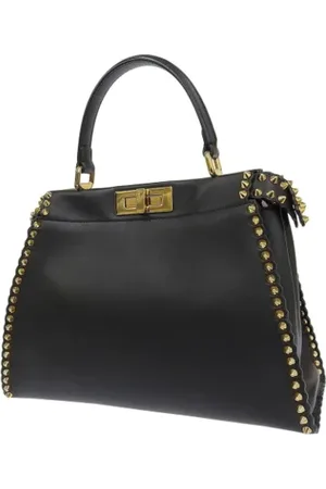 Fendi Femme, Pre-owned, Noir, Taille: ONE Size Pre-owned Cuir sacs-fendi