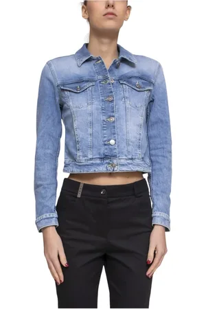 Dondup Femme, Vestes, Bleu, Taille: 38 FR Veste en Denim pour Femme
