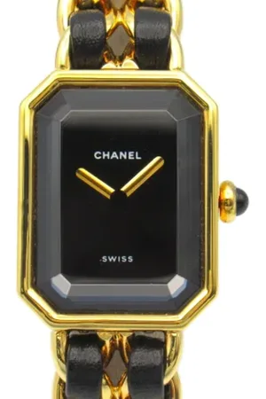 CHANEL Femme, Pre-owned, Noir, Taille: ONE Size Pre-owned Cuir montres