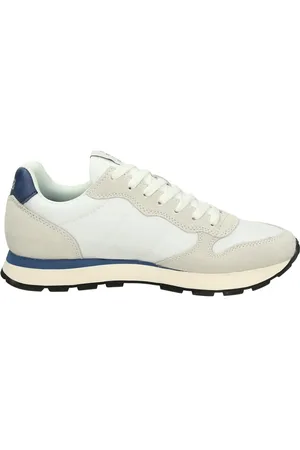 sun68 Homme, Chaussures, Blanc, Taille: 44 EU Baskets basses en tissu technique