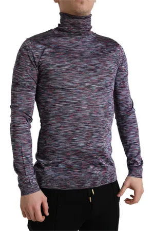 Dolce & Gabbana Homme, Pulls, Multicolore, Taille: L Col roulés