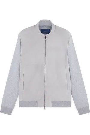 Paul & Shark Homme, Pulls, Gris, Taille: L Pull hybride Aqualeather en coton cachemire