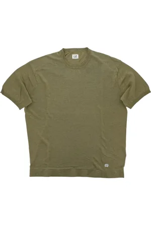 C.P. Company Homme, Tops, Vert, Taille: XL Pulls Verts en Maille à Col Rond