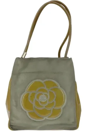 CHANEL Femme, Pre-owned, Vert, Taille: ONE Size Pre-owned Daim sacs-chanel