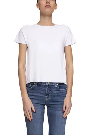LIVIANA CONTI Femme, Tops, Blanc, Taille: 40 FR Chemise à Manches Courtes Blanche
