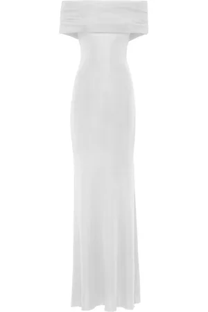 MVP Wardrobe Femme, Robes, Blanc, Taille: 36 FR Vanessa Knit Dress
