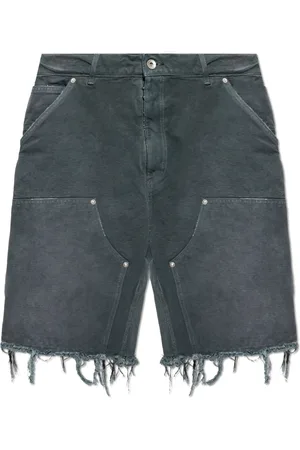 Maison Margiela Homme, Shorts, Gris, Taille: W32 Shorts à bord brut