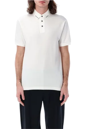 Emporio Armani Homme, Tops, Blanc, Taille: 2XL Polo Classique pour Homme