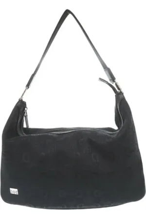 Gucci Femme, Pre-owned, Noir, Taille: ONE Size Pre-owned Toile sacs-gucci