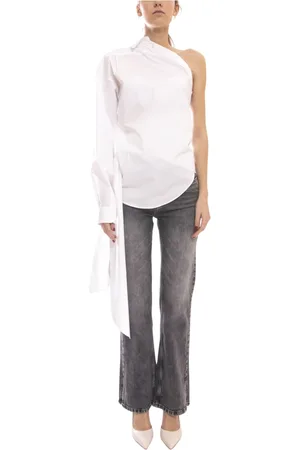 Moschino Femme, Blouses et Chemises, Blanc, Taille: 38 FR Fant. Chemise Blanche Femme 2001
