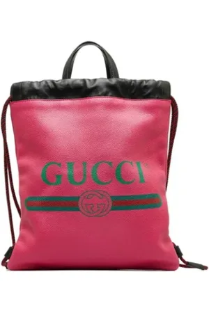 Gucci Femme, Pre-owned, Rose, Taille: ONE Size Pre-owned Cuir sacs-gucci