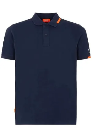 sunseeker Homme, Tops, Bleu, Taille: S Polo en Coton Bleu avec Logo