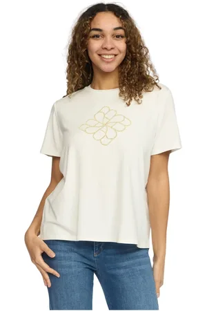 2-Biz Femme, Tops, Gris, Taille: 42 FR Cloud Top & T-Shirt avec Motif