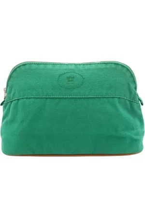 Hermès Unisex, Pre-owned, Vert, Taille: ONE Size Pre-owned Toile pochettes-minaudieres