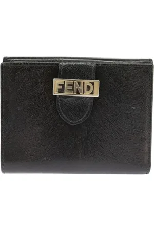 Fendi Femme, Pre-owned, Noir, Taille: ONE Size Pre-owned Cuir petite-maroquinerie