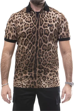 Dolce & Gabbana Homme, Tops, Multicolore, Taille: XL Polo Leo Homme