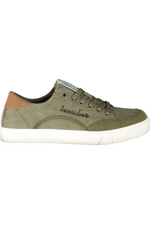 Carrera Homme, Chaussures, Vert, Taille: 43 EU Baskets en Polyester Vert avec Détails Contrastés