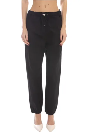 Moschino Femme, Pantalons, Noir, Taille: 36 FR Pantalon en Coton Technique Noir Femme