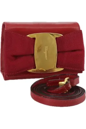 Salvatore Ferragamo Femme, Pre-owned, Rouge, Taille: ONE Size Pre-owned Cuir pochettes-minaudieres