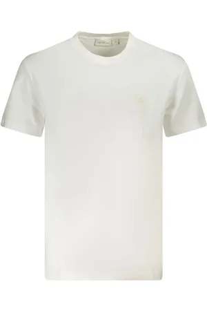 Calvin Klein Homme, Tops, Blanc, Taille: 2XL T-shirt Homme en Coton Blanc