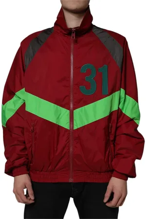 Dolce & Gabbana Homme, Vestes, Multicolore, Taille: L Veste Coupe-Vent en Nylon Multicolore