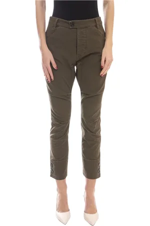 Dsquared2 Femme, Pantalons, Vert, Taille: 40 FR Pantalon militaire vert pour femme