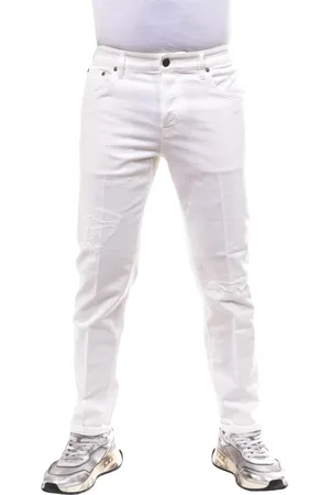 PT Torino Homme, Pantalons, Blanc, Taille: W32 Pantalon Reggae Denim pour Homme