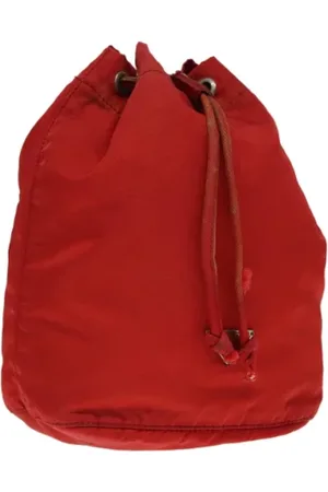 Prada Femme, Pre-owned, Rouge, Taille: ONE Size Pre-owned Nylon trousses-de-toilette