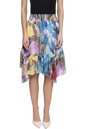 Roberto Cavalli Femme, Jupes, Multicolore, Taille: 36 FR Jupe Multicolore Élégante Femme
