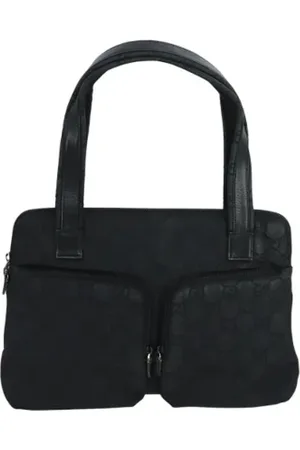 Gucci Femme, Pre-owned, Noir, Taille: ONE Size Pre-owned Toile sacs-gucci
