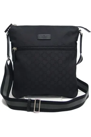 Gucci Homme, Pre-owned, Noir, Taille: ONE Size Pre-owned Nylon sacs-gucci