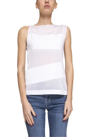 LIVIANA CONTI Femme, Tops, Blanc, Taille: 40 FR Pull en Jersey Blanc pour Femmes