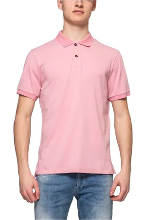 Dondup Homme, Tops, Rose, Taille: L Polo Classique avec Logo Brodé