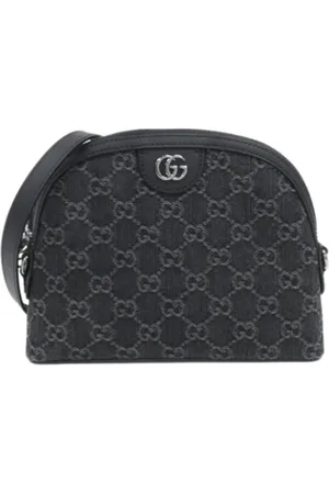 Gucci Femme, Pre-owned, Noir, Taille: ONE Size Pre-owned Denim sacs-gucci