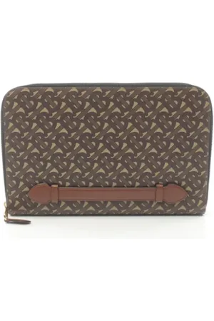Burberry Homme, Pre-owned, Brun, Taille: ONE Size Pre-owned Plastique pochettes-minaudieres