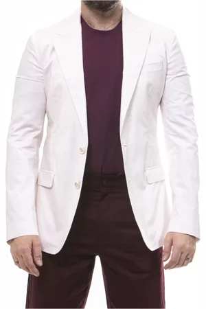 Dolce & Gabbana Homme, Vestes, Blanc, Taille: L Veste Homme Blanche W0111
