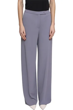 Emporio Armani Femme, Pantalons, Bleu, Taille: 38 FR Pantalon Femme Gris Minéral