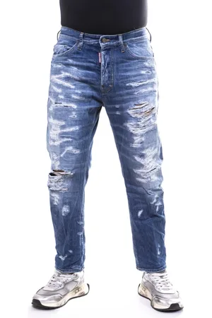 Dsquared2 Homme, Jeans, Bleu, Taille: M Pantalon Homme Bleu Marine Modèle Élégant