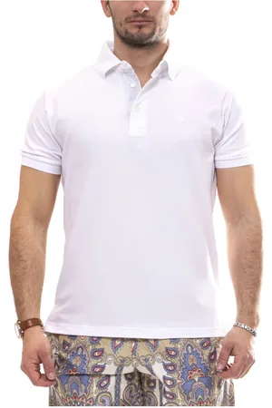 Etro Homme, Tops, Blanc, Taille: S Polo Blanc Style Rome