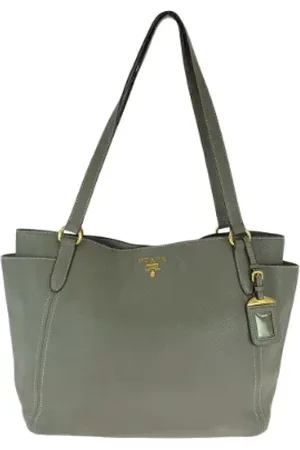 Prada Femme, Pre-owned, Gris, Taille: ONE Size Pre-owned Cuir sacs-prada