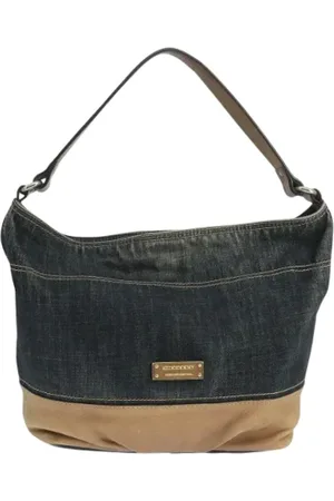 Burberry Femme, Pre-owned, Gris, Taille: ONE Size Pre-owned Denim sacs-ports-paule